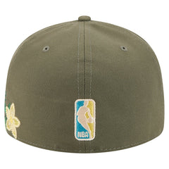 Philadelphia 76ers Tonal Florals 59FIFTY Fitted Hat Olive - New Era outlet