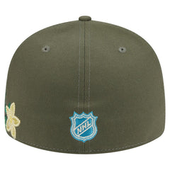 Vegas Golden Knights New Era Tonal Florals 59FIFTY Fitted Hat - Olive | US 202223631