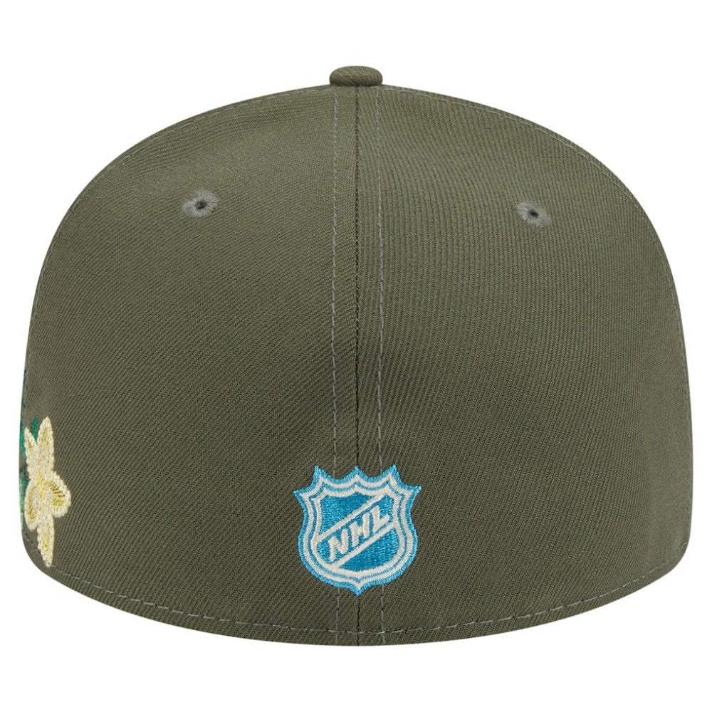 Detroit Red Wings New Era Tonal Florals 59FIFTY Fitted Hat - Olive | US 202223633