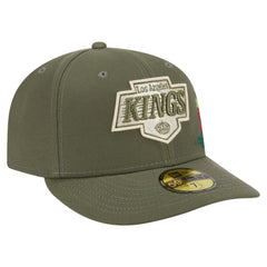 Los Angeles Kings New Era Tonal Florals 59FIFTY Fitted Hat - Olive | US 202223634