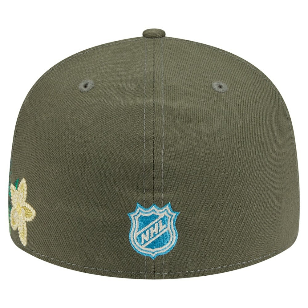 Los Angeles Kings New Era Tonal Florals 59FIFTY Fitted Hat - Olive | US 202223634