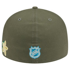 Los Angeles Kings New Era Tonal Florals 59FIFTY Fitted Hat - Olive | US 202223634