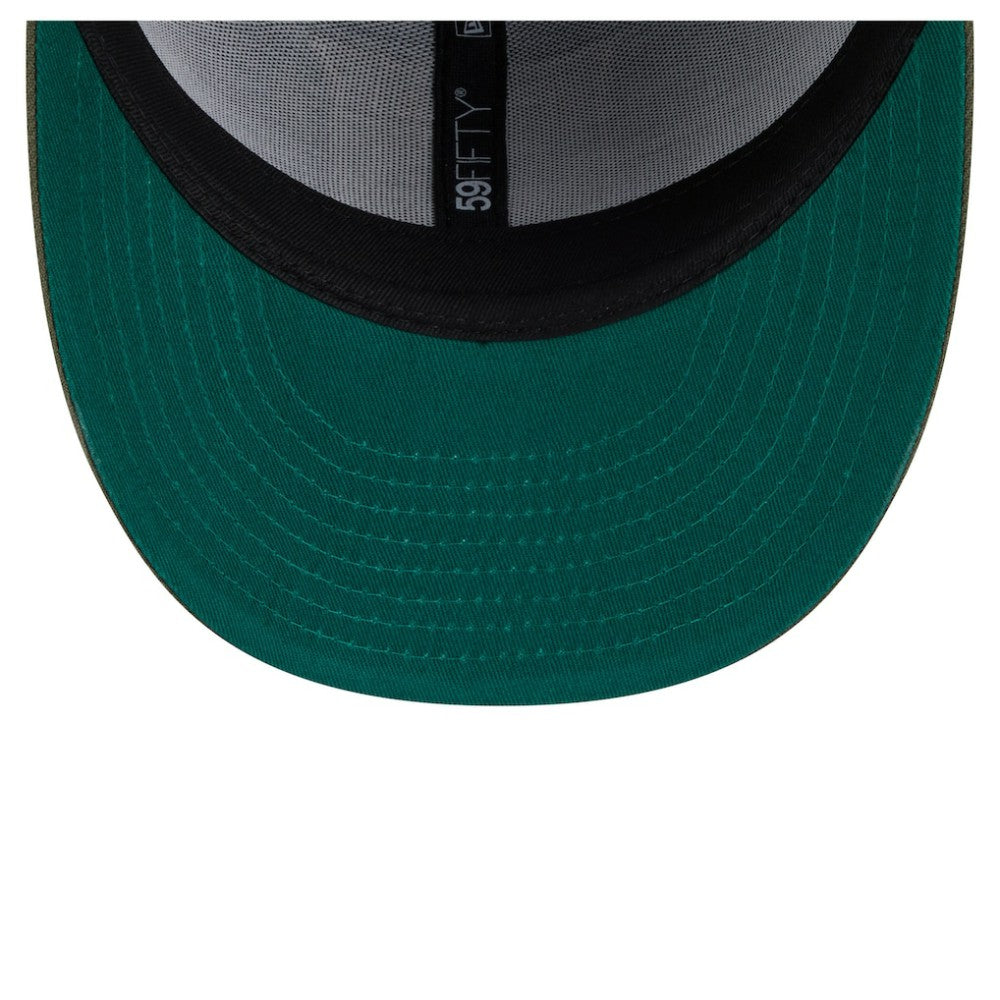New York Rangers New Era Tonal Florals 59FIFTY Fitted Hat - Olive | US 202223635