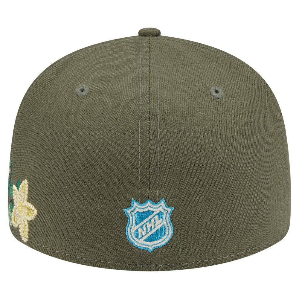 Philadelphia Flyers New Era Tonal Florals 59FIFTY Fitted Hat - Olive | US 202223636
