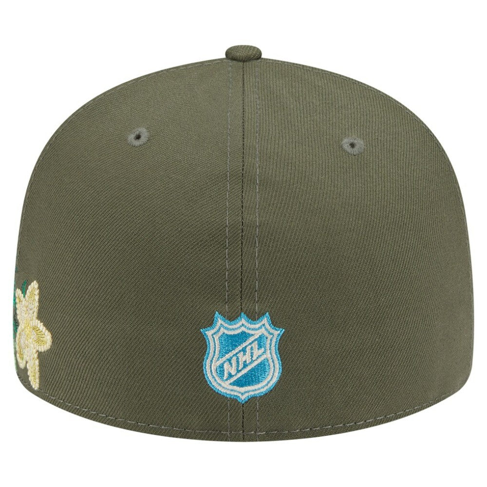 Toronto Maple Leafs New Era Tonal Florals 59FIFTY Fitted Hat - Olive | US 202223637