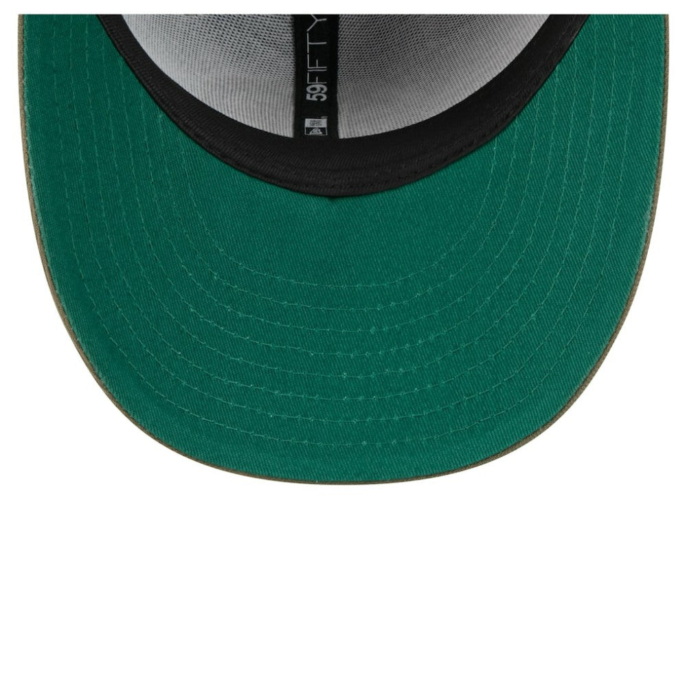 Boston Bruins New Era Tonal Florals 59FIFTY Fitted Hat - Olive | US 202223638