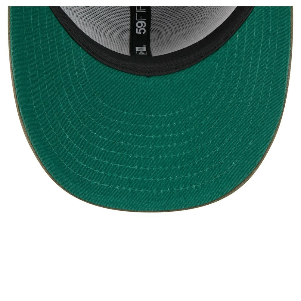 Anaheim Ducks New Era Tonal Florals 59FIFTY Fitted Hat - Olive | US 202223639