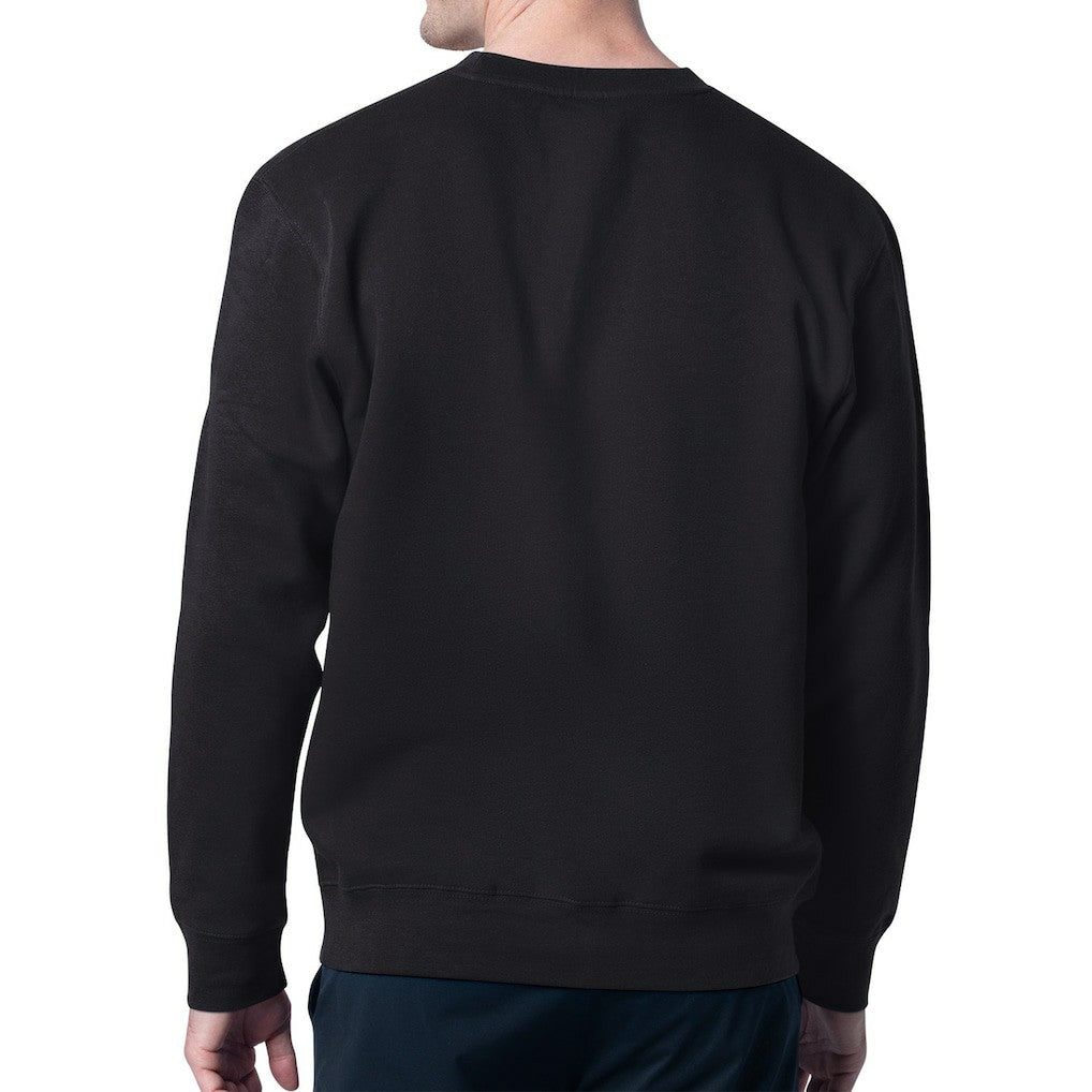 Jacksonville Jaguars Starter Retro Team Logo Color Scratch Pullover Sweatshirt - Black Pullover