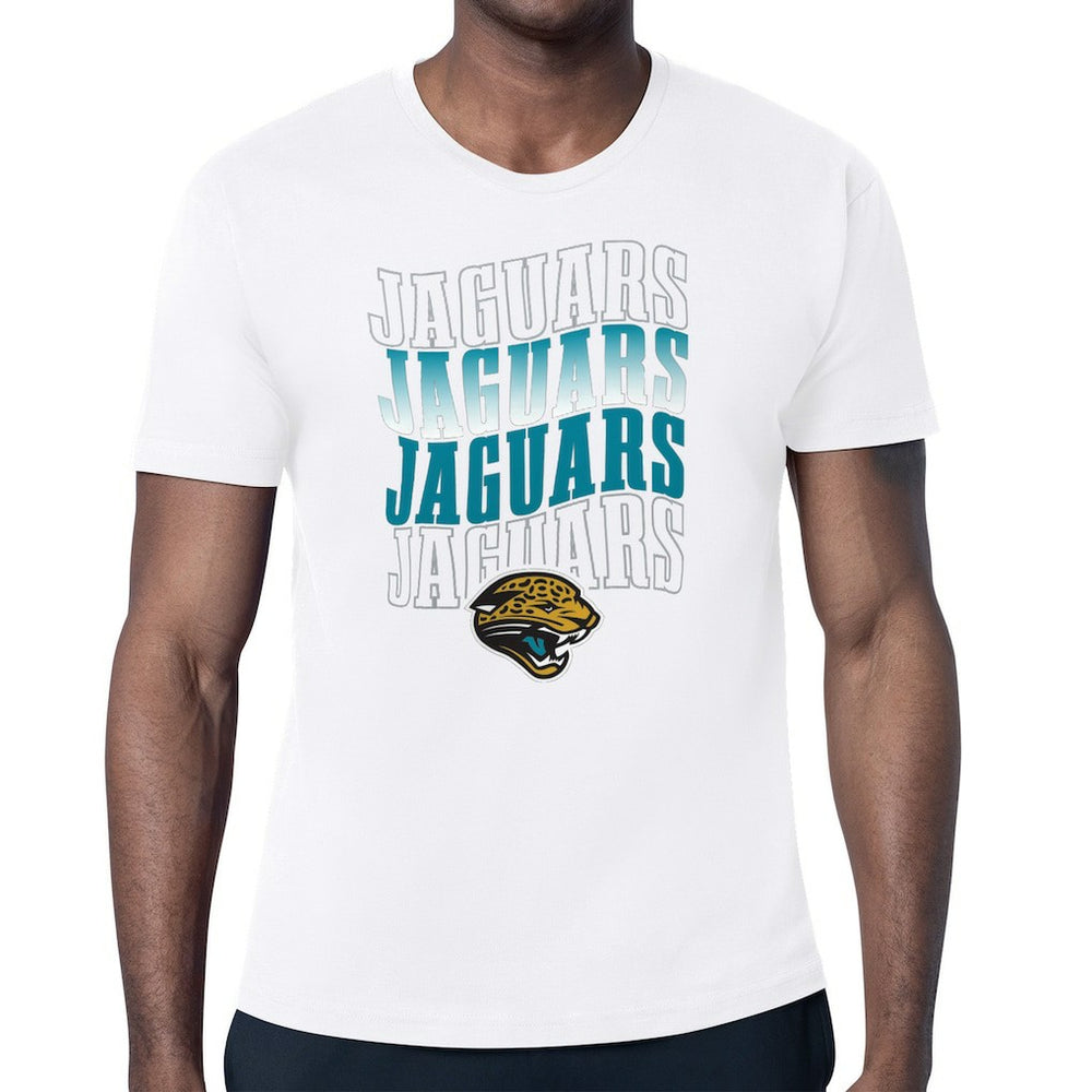 Jacksonville Jaguars Starter Repeat Wordmark Retro Team Logo T-Shirt - White T-shirts