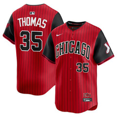 Frank Thomas Chicago White Sox Nike 2025 City Connect Limited Retired Player Jersey - Red/Black Jerseys