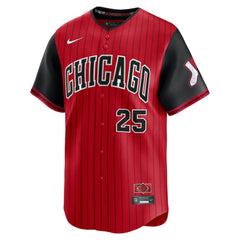 Andrew Vaughn Chicago White Sox Nike 2025 City Connect Limited Player Jersey - Red/Black Jerseys