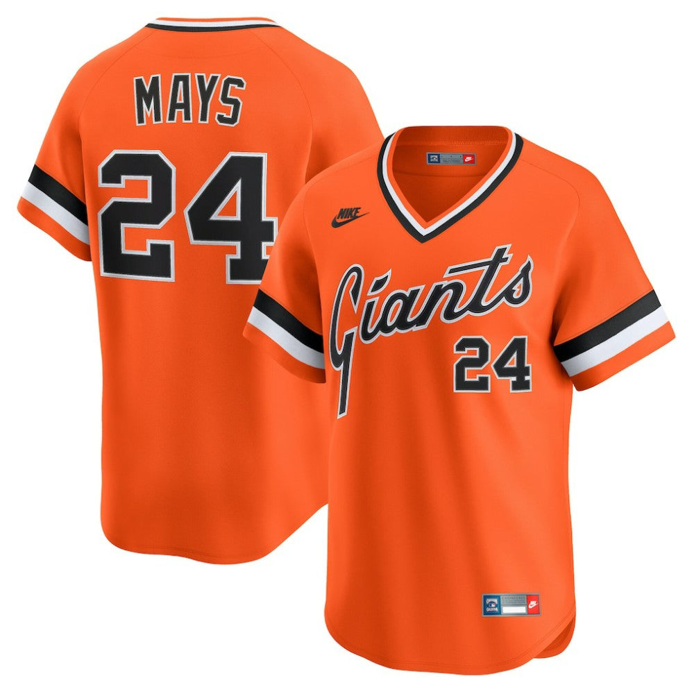 Willie Mays San Francisco Giants Nike Cooperstown Collection Limited Jersey - Orange Jerseys