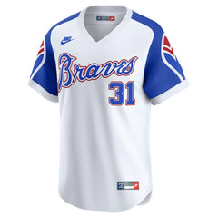 Greg Maddux Atlanta Braves Nike Throwback Cooperstown Collection Limited Jersey - White Jerseys