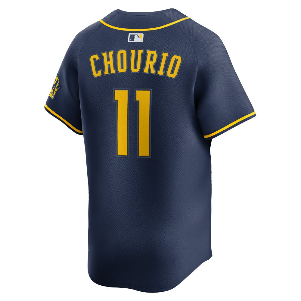 Jackson Chourio Milwaukee Brewers Nike Alternate 2 Limited Jersey - Navy Jerseys