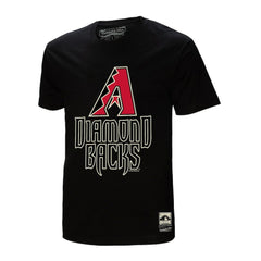 Arizona Diamondbacks Mitchell & Ness Cooperstown Collection Logo T-Shirt - Black T-shirts