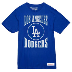 Los Angeles Dodgers Mitchell & Ness Arched Logo Slub T-Shirt - Royal T-shirts
