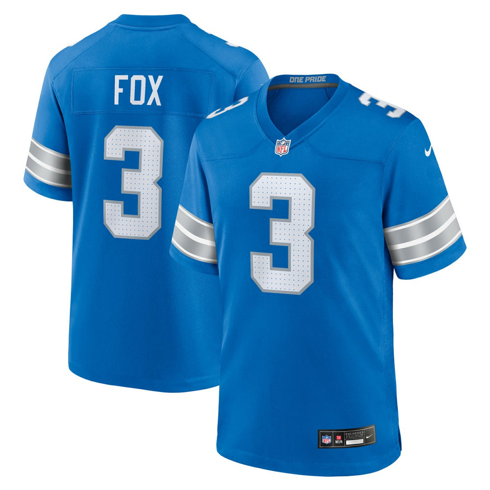 Jack Fox Detroit Lions Team Game Jersey - Blue Jerseys