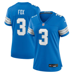 Jack Fox Detroit Lions Women's Team Game Jersey - Blue Jerseys