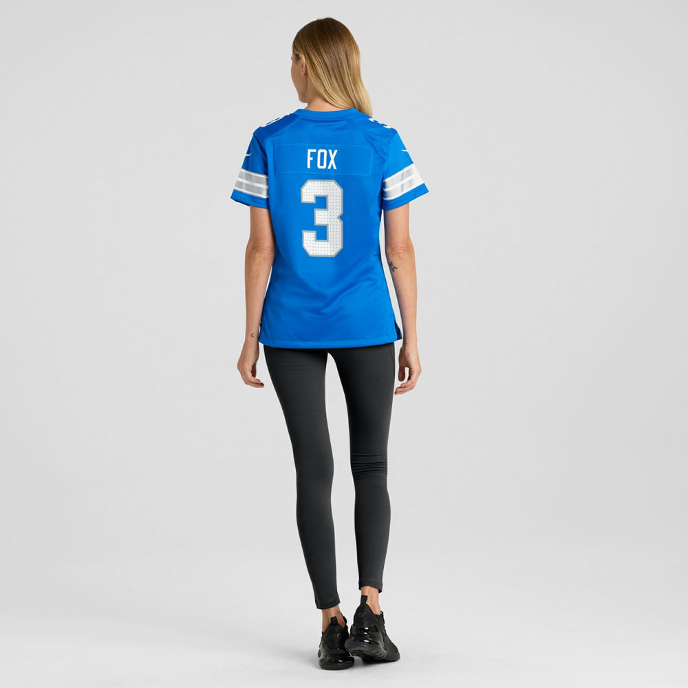 Jack Fox Detroit Lions Women's Team Game Jersey - Blue Jerseys