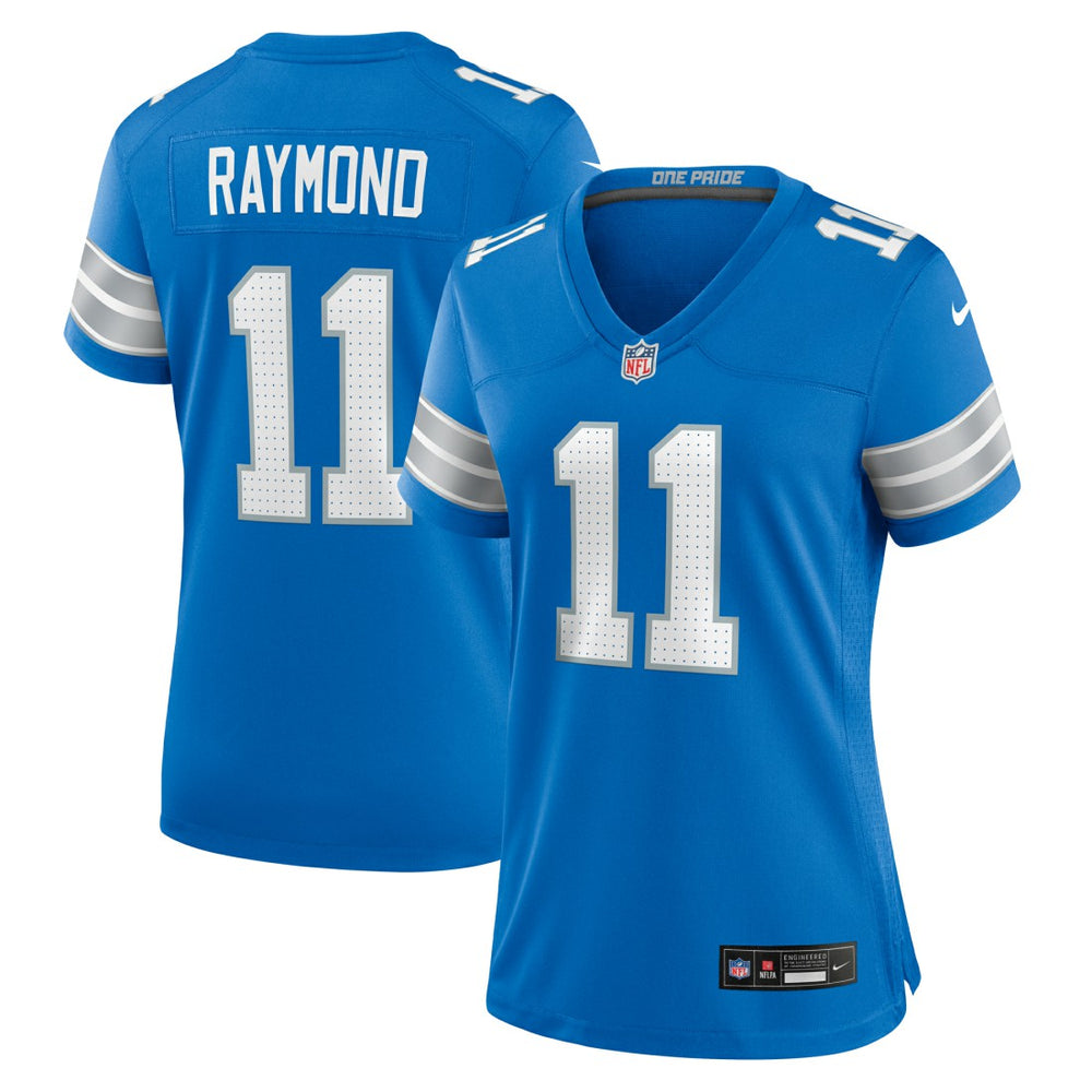 Kalif Raymond Detroit Lions Women's Team Game Jersey - Blue Jerseys