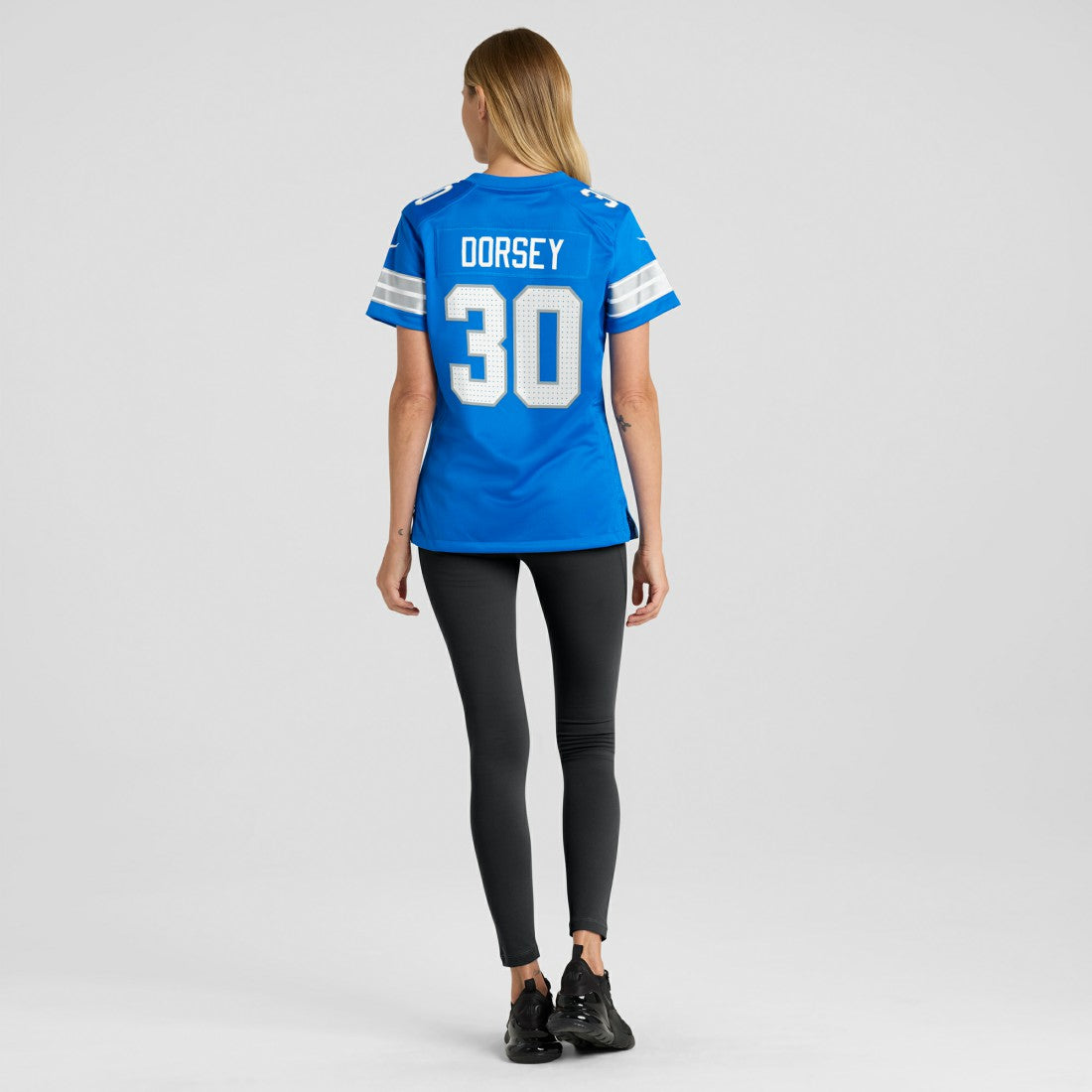 Khalil Dorsey Detroit Lions Women's Team Game Jersey - Blue Jerseys