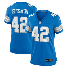 Jalen Reeves-Maybin Detroit Lions Women's Team Game Jersey - Blue Jerseys