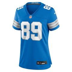 Brock Wright Detroit Lions Women's Team Game Jersey - Blue Jerseys