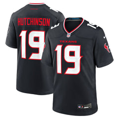 Xavier Hutchinson Houston Texans Team Game Jersey - Navy Jerseys