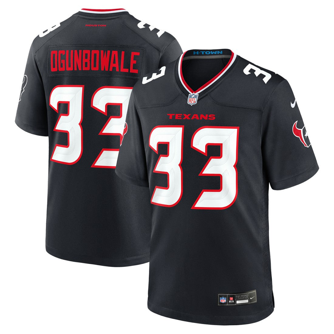 Dare Ogunbowale Houston Texans Team Game Jersey - Navy Jerseys