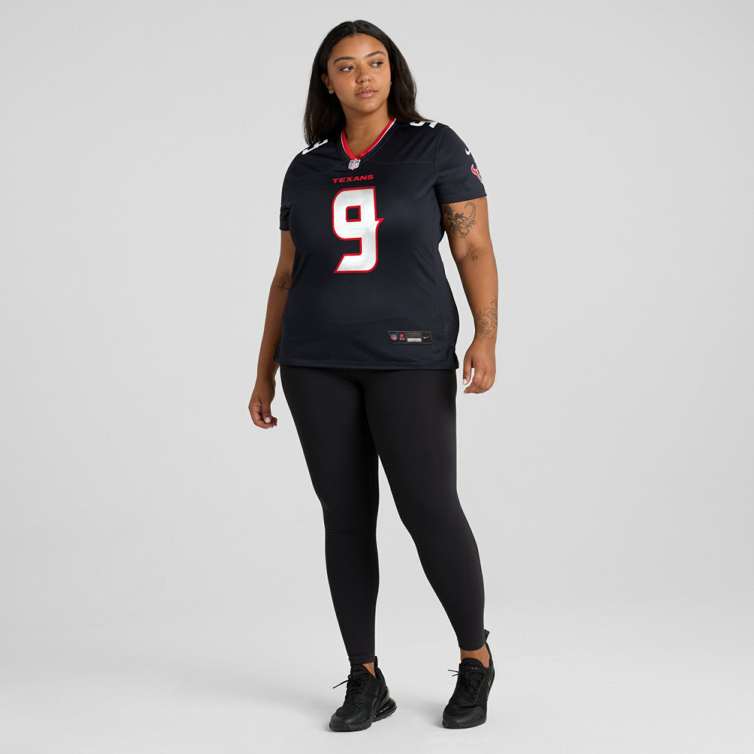 Brevin Jordan Houston Texans Women's Team Game Jersey - Navy Jerseys