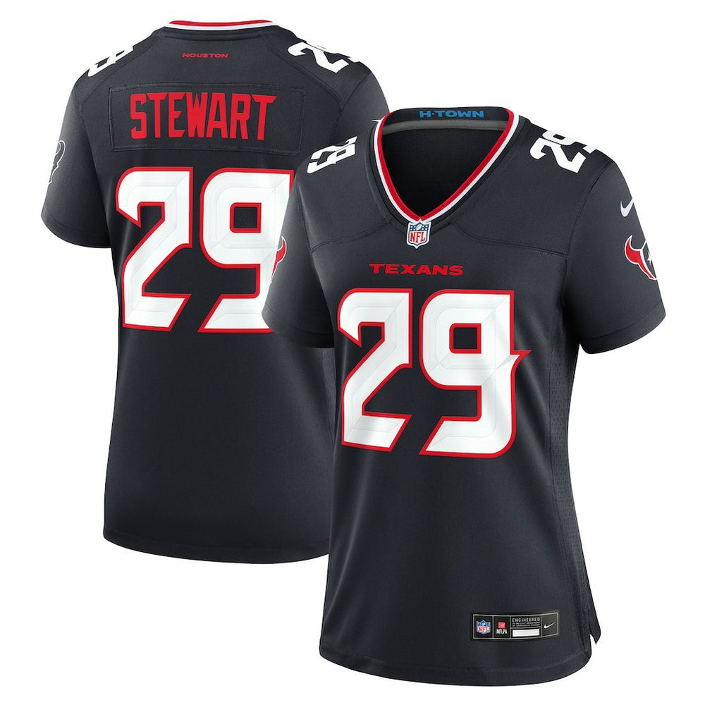 M.J. Stewart Houston Texans Women's Team Game Jersey - Navy Jerseys