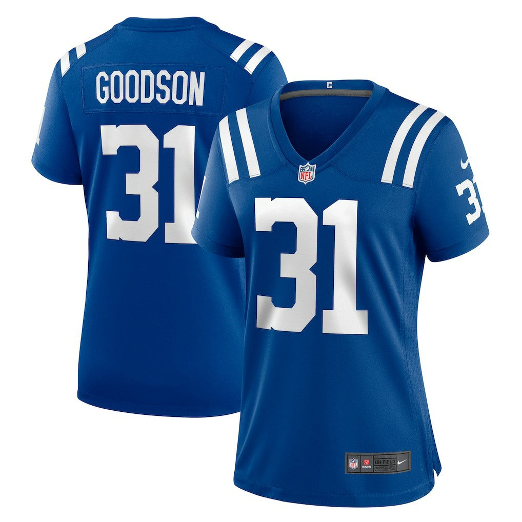 Tyler Goodson Indianapolis Colts Women's Game Jersey - Royal Jerseys