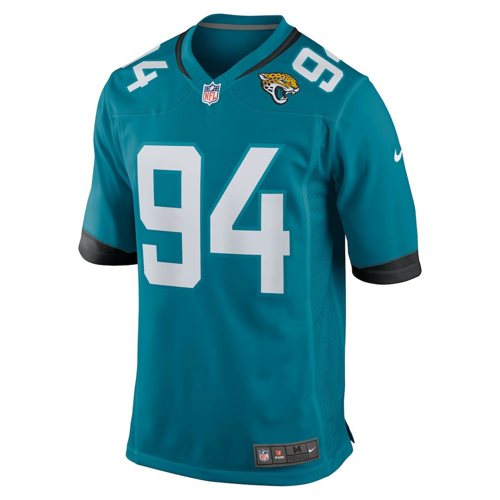 Maason Smith Jacksonville Jaguars Team Game Jersey - Teal Jerseys