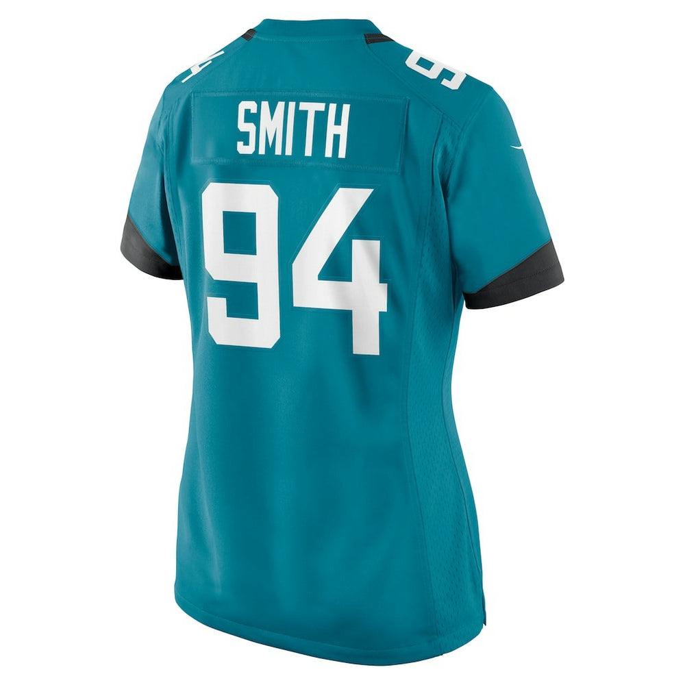 Maason Smith Jacksonville Jaguars Women's Game Jersey - Teal Jerseys