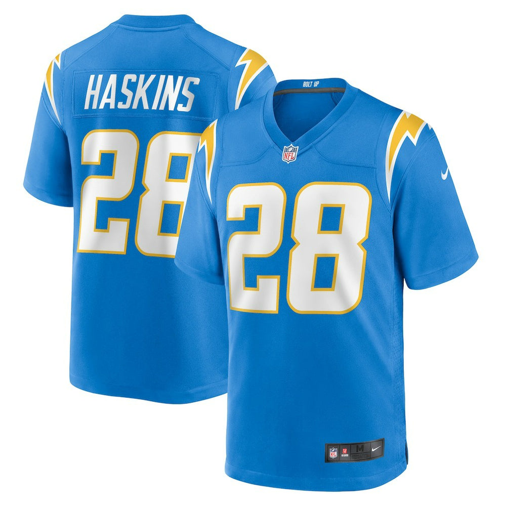 Hassan Haskins Los Angeles Chargers Team Game Jersey - Powder Blue Jerseys
