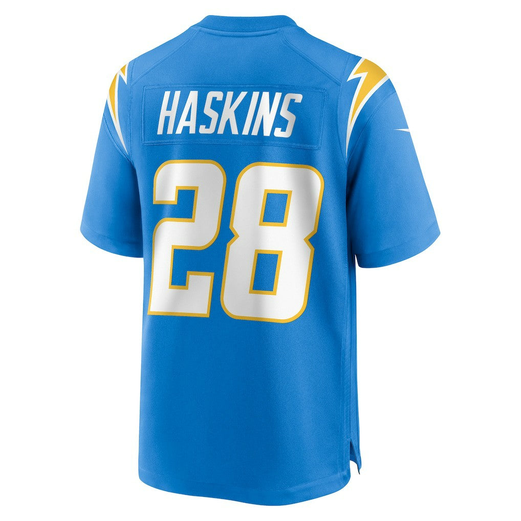 Hassan Haskins Los Angeles Chargers Team Game Jersey - Powder Blue Jerseys
