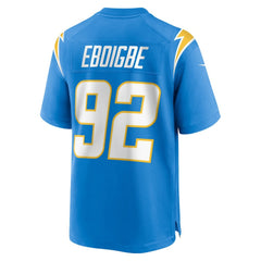 Justin Eboigbe Los Angeles Chargers Team Game Jersey - Powder Blue Jerseys