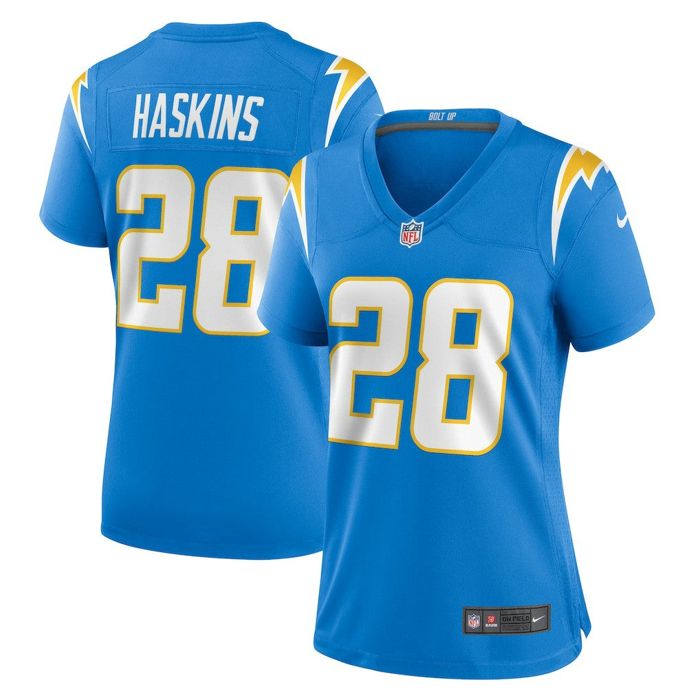 Hassan Haskins Los Angeles Chargers Women's Game Jersey - Powder Blue Jerseys