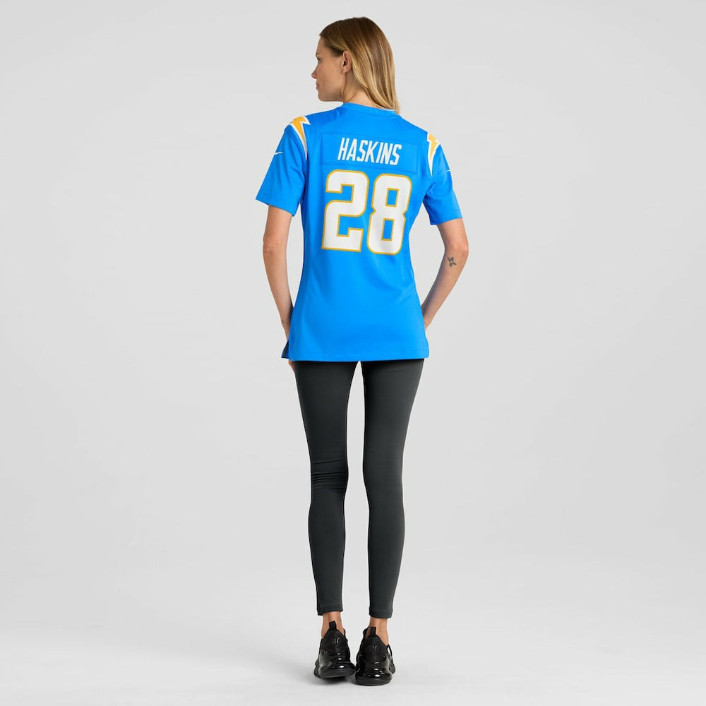 Hassan Haskins Los Angeles Chargers Women's Game Jersey - Powder Blue Jerseys