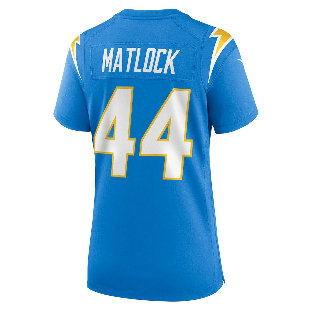 Scott Matlock Los Angeles Chargers Women's Game Jersey - Powder Blue Jerseys