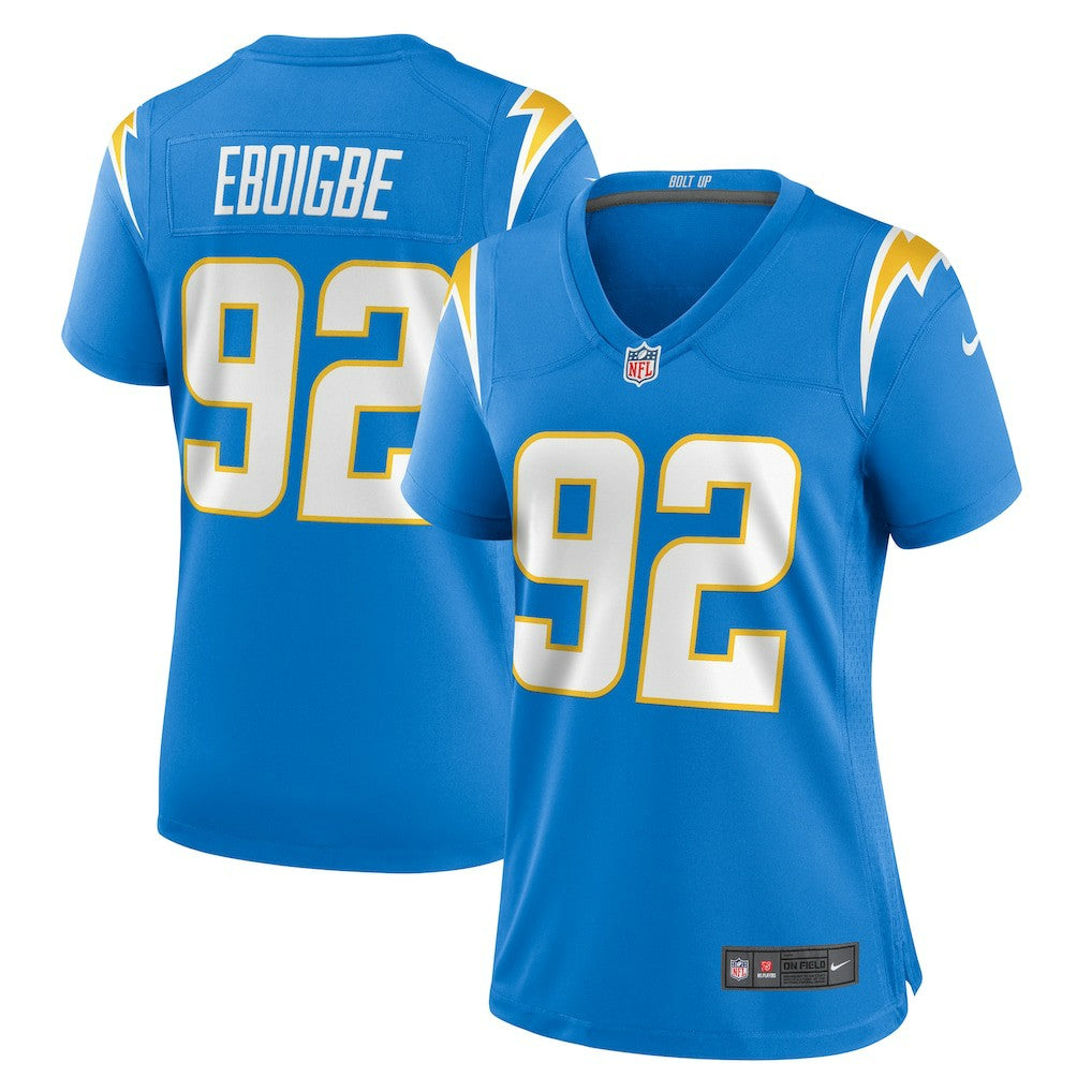 Justin Eboigbe Los Angeles Chargers Women's Game Jersey - Powder Blue Jerseys
