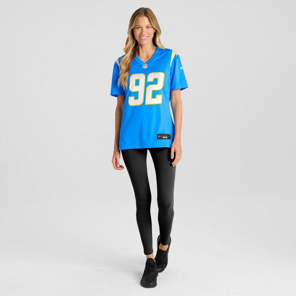 Justin Eboigbe Los Angeles Chargers Women's Game Jersey - Powder Blue Jerseys
