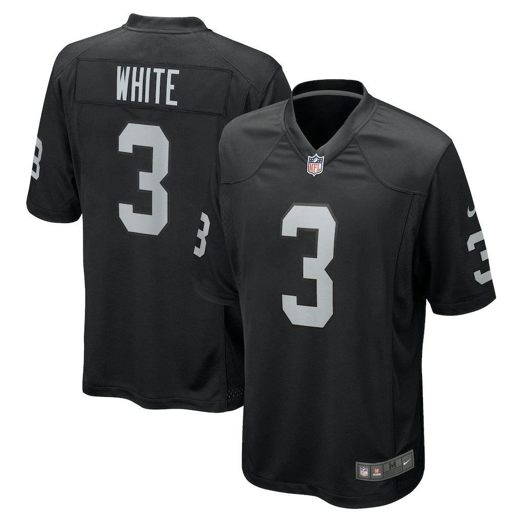 Zamir White Las Vegas Raiders Team Game Jersey - Black Jerseys