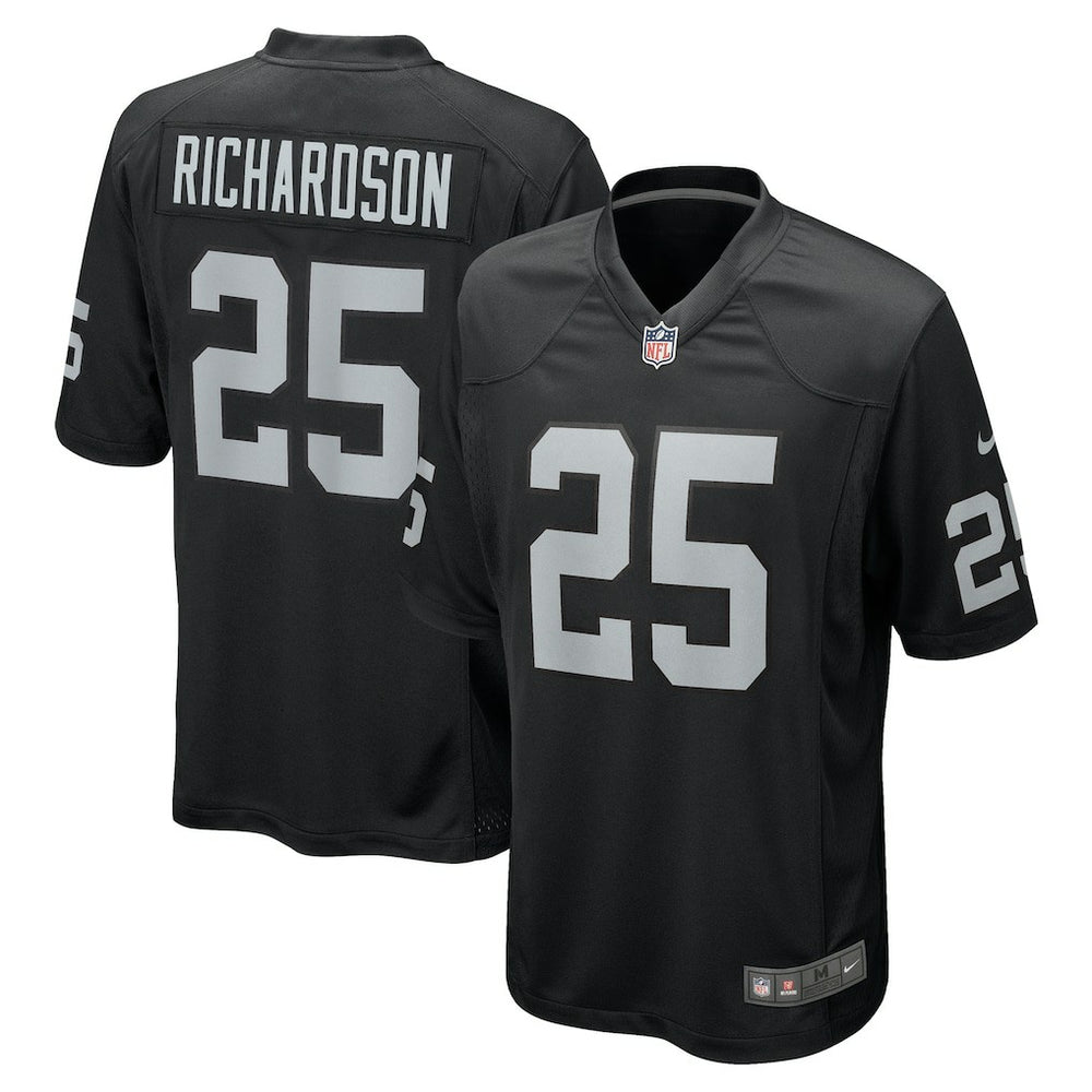 Decamerion Richardson Las Vegas Raiders Team Game Jersey - Black Jerseys