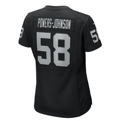 Jackson Powers-Johnson Las Vegas Raiders Women's Game Jersey - Black Jerseys