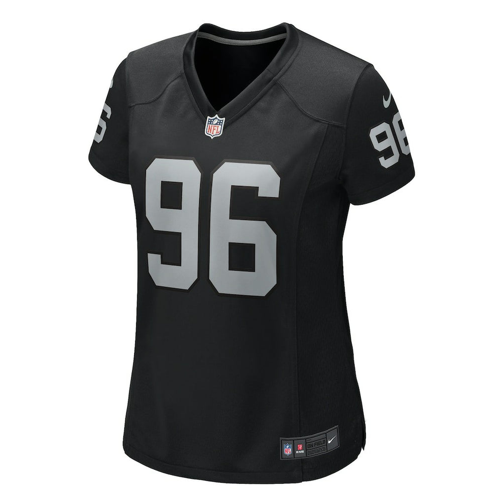 Jonah Laulu Las Vegas Raiders Women's Game Jersey - Black Jerseys