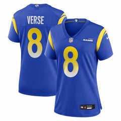 Jared Verse Los Angeles Rams Women's Team Game Jersey - Royal Jerseys