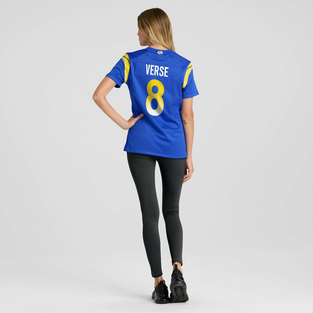 Jared Verse Los Angeles Rams Women's Team Game Jersey - Royal Jerseys