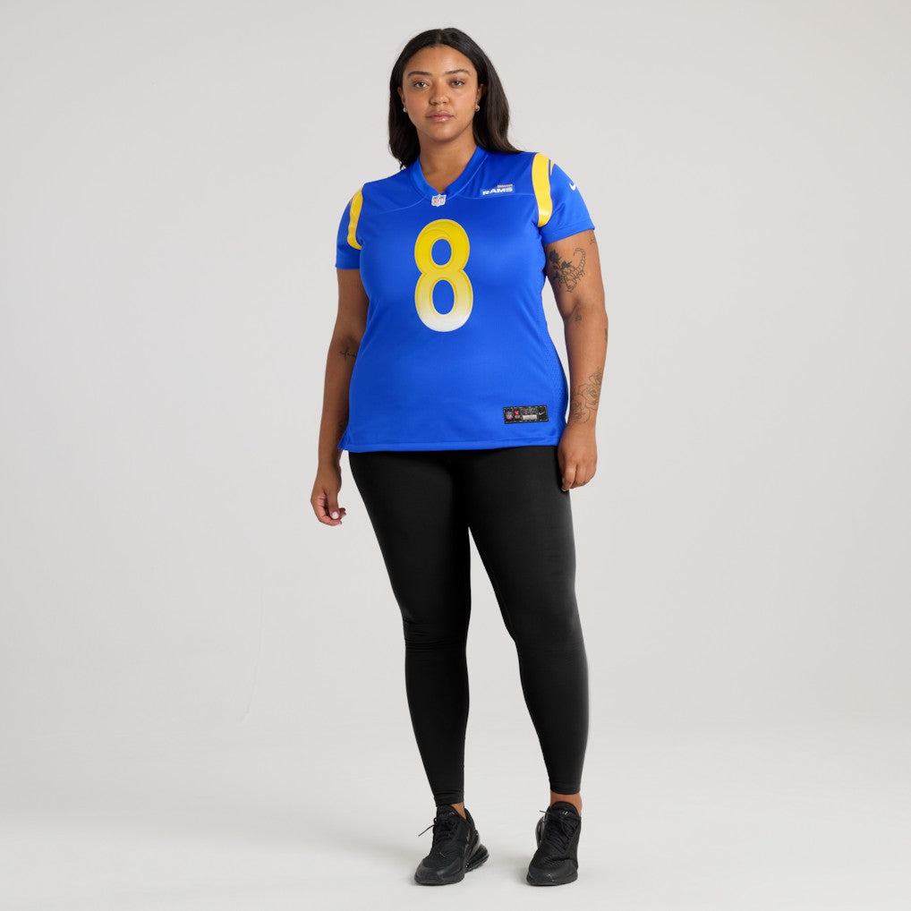 Jared Verse Los Angeles Rams Women's Team Game Jersey - Royal Jerseys