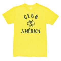 Club America 1863FC Team Arch Vintage Tri-Blend T-Shirt Yellow